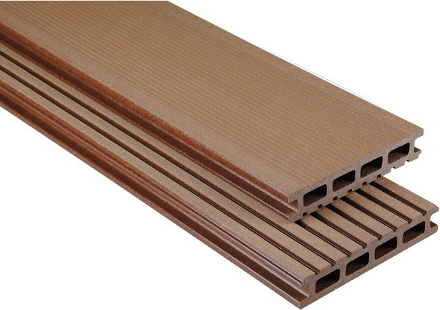 Kovalex WPC Terrassendiele gebürstet Braun B/H/L: 14,5 x 2,6 x 310 cm - Bild 1