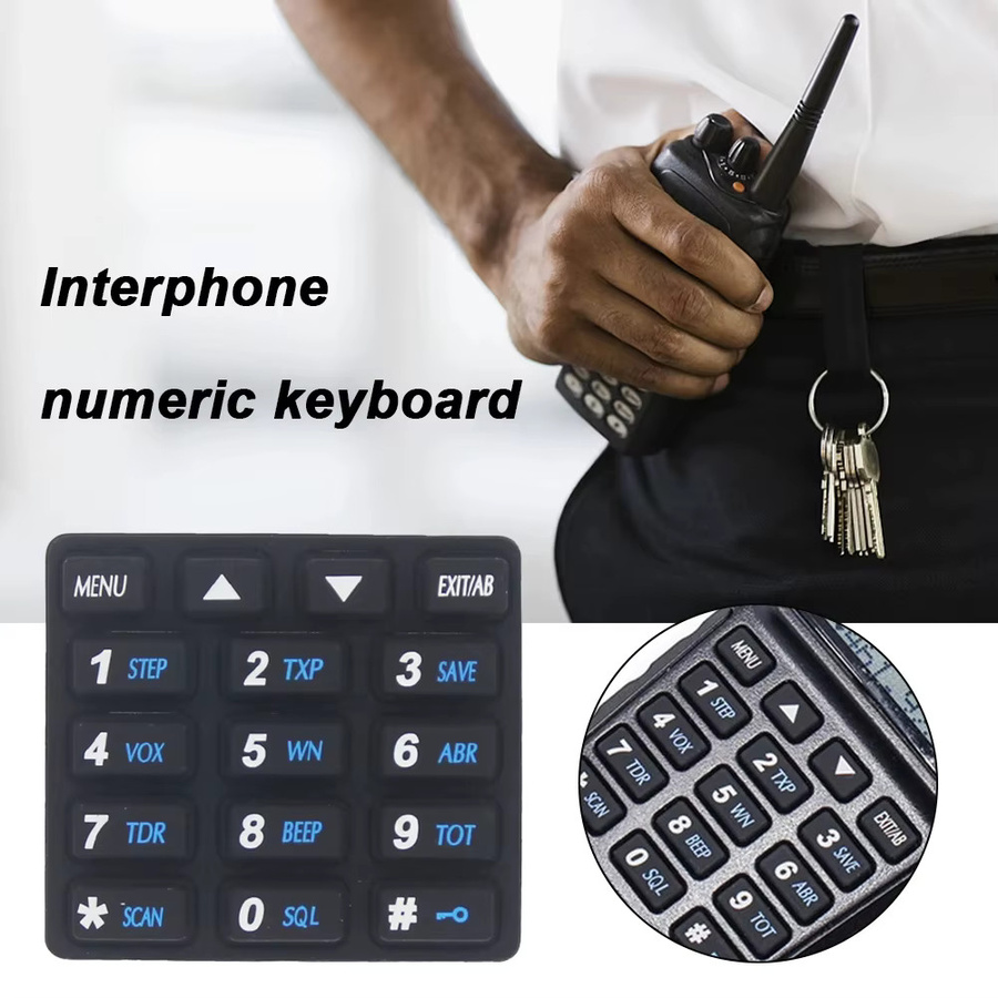 Baofeng Ersatz-Tastatur aus Silikon für UV-82 und UV-82HP Walkie-Talkie in Schwarz - Bild 4