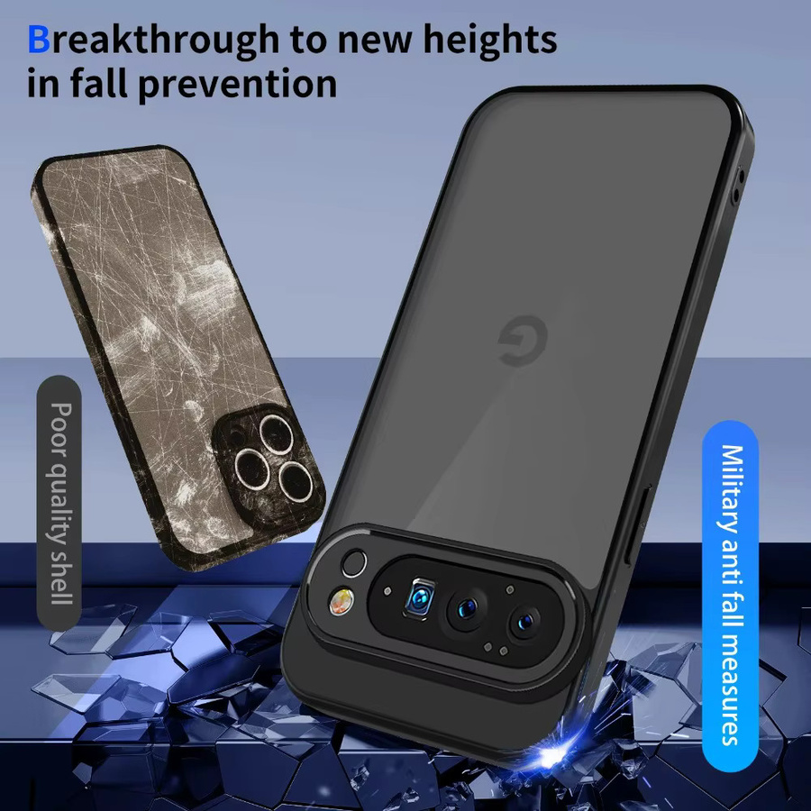 Transparente TPU Schutzhülle für Google Pixel 10 und 9A Pro XL, ultradünne und stoßfeste Handyhülle in Clear/Weiß - Bild 6