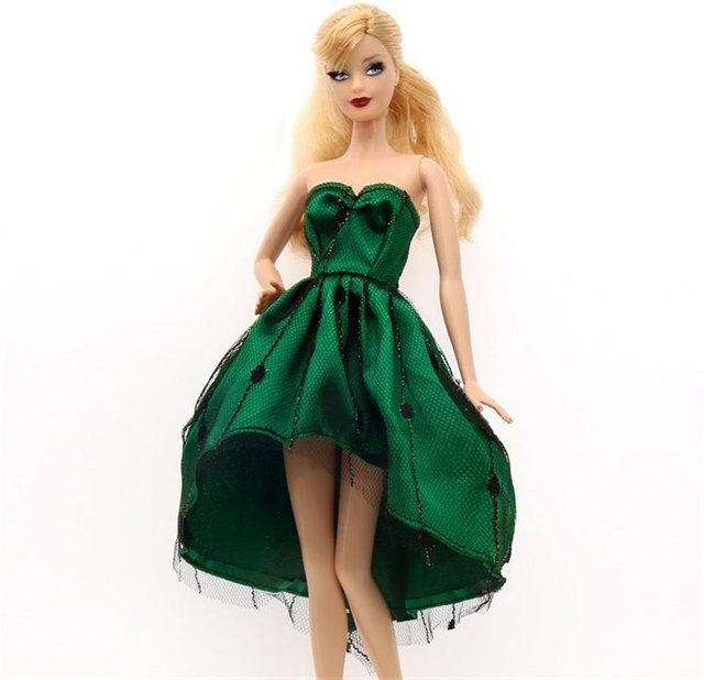Puppenkleidungs-Set, Mode-Anzüge, Formelle Kleider, Abendkleider, Puppen-Accessoires, Grün - Bild 1