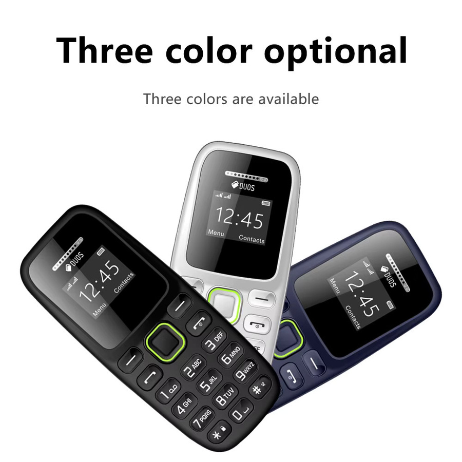 SERVO BM310 Mini-Mobiltelefon 2G GSM Dual-SIM mit Bluetooth, Anrufaufzeichnung und Blacklist in Schwarz - Bild 4