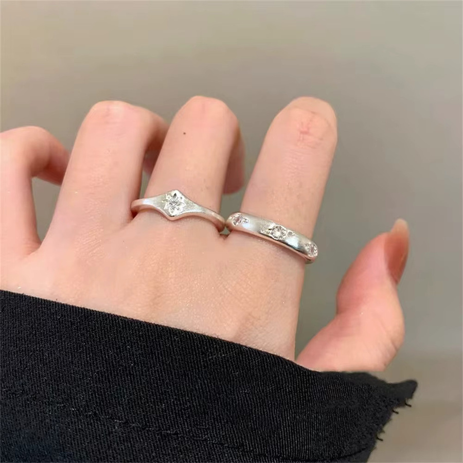 Ring Stern Form, Silber, Kristall, Damen - Bild 2