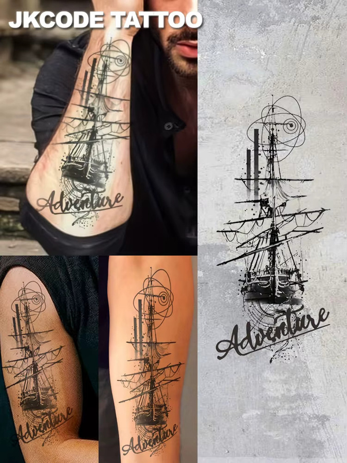 JKCODE TATTOO Kräuter-Halloween-Tattoo, Unisex - Bild 5