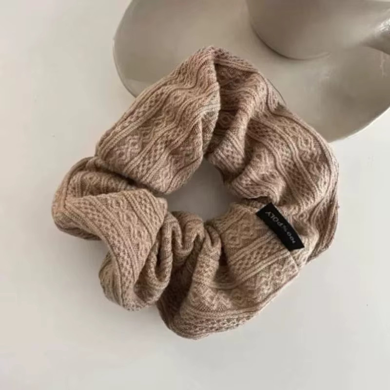 3er-Set Haar Hoops, gestrickte Textur, Koreanischer Stil, Einfarbig - Bild 3