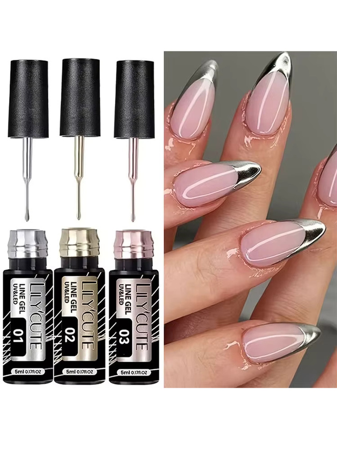 LILYCUTE Nagellack Metallic, Champagne Gold, 5 ml - Bild 6