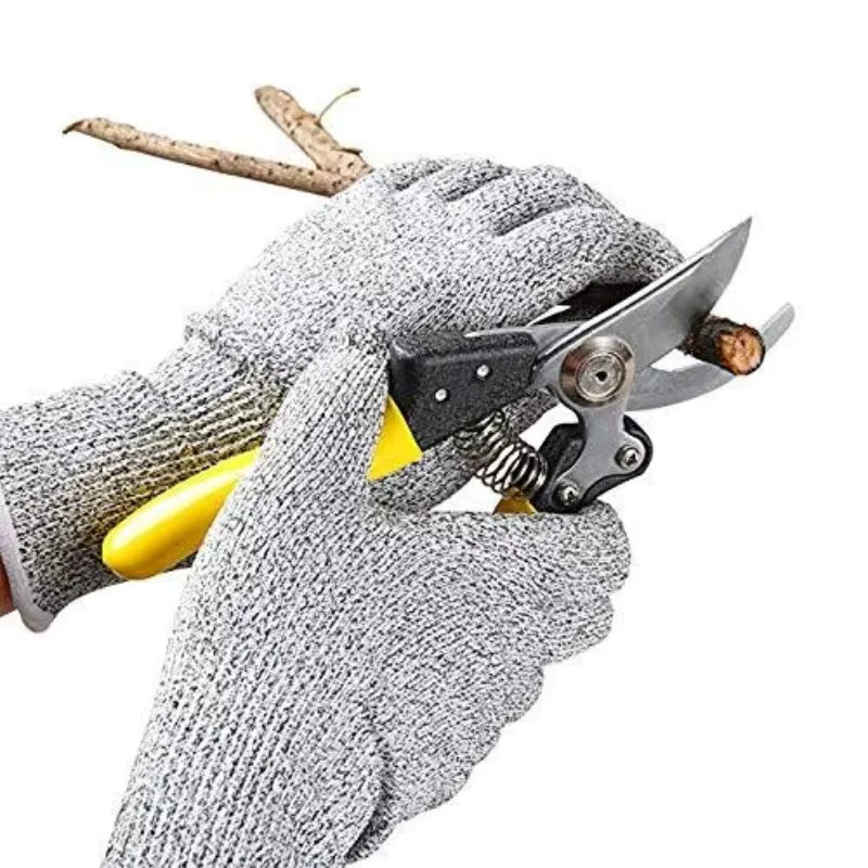Schnittfeste Sicherheits-Arbeitshandschuhe aus hochfester Faser in Grau für die Glasverarbeitung - Bild 4