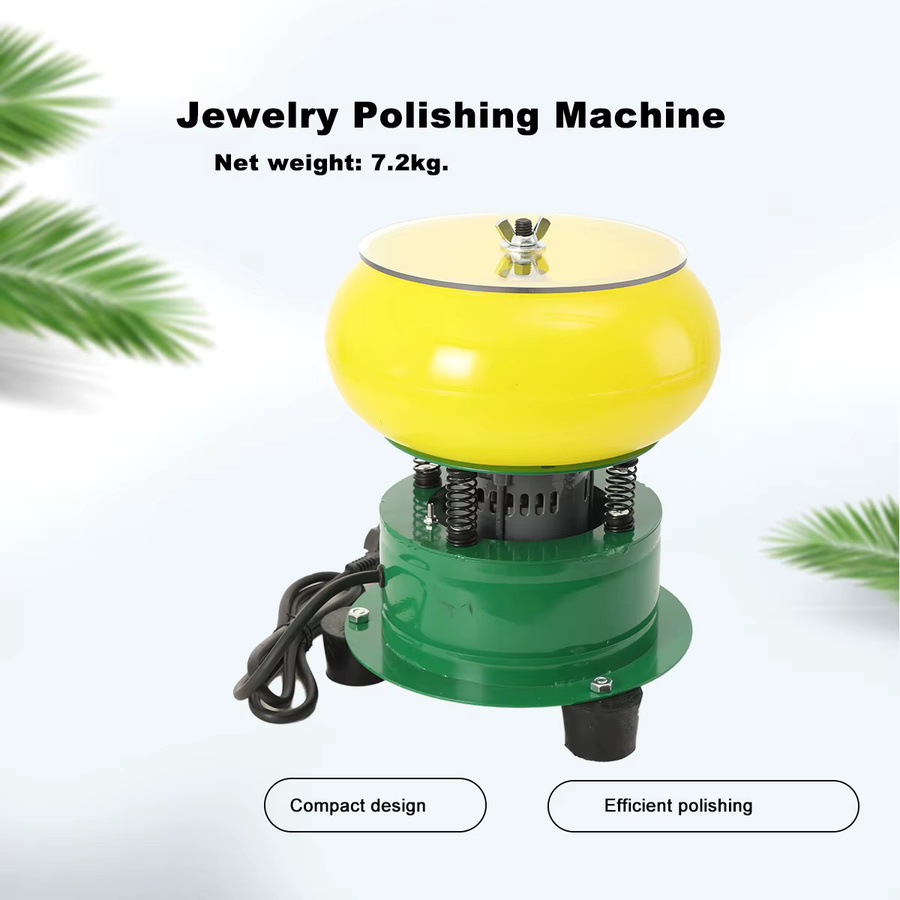 Jade Vibrationspolierer und Schleifmaschine für Metallschmuck in Gelb - Bild 3