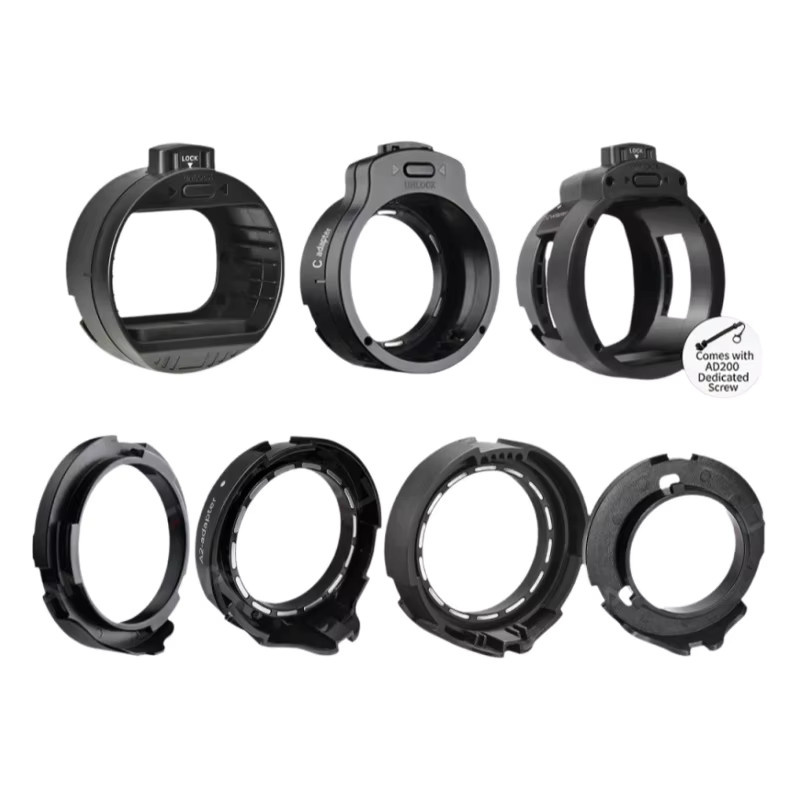 SMDV Softbox-Adapter für Godox und Nanlite, kompatibel mit Sony und Canon, Schwarz, für Blitzgeräte mit quadratischem oder rundem Kopf - Bild 5
