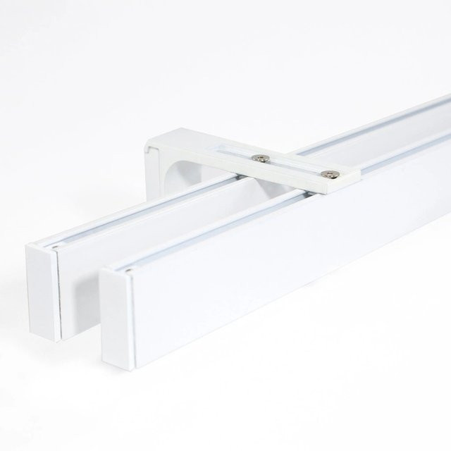 Deco-Raum Gardinenschiene Loft nach Maß, gerade, Deckenmontage, Weiß, Breite: 90 cm - Bild 1
