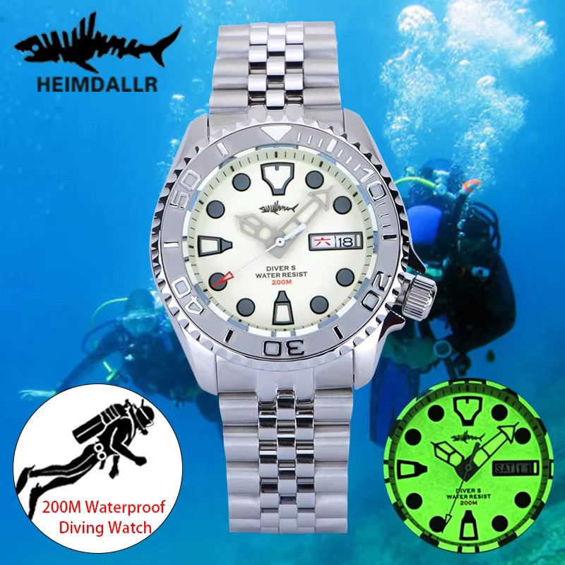 HEIMDALLR Taucheruhr, Automatik, Edelstahl, Saphirglas, 20 ATM, Herren - Bild 3