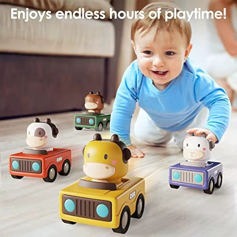 SONGYI Baby-Tier-Rennwagen, Autospielzeug-Set, ab 1 Jahr - Bild 2