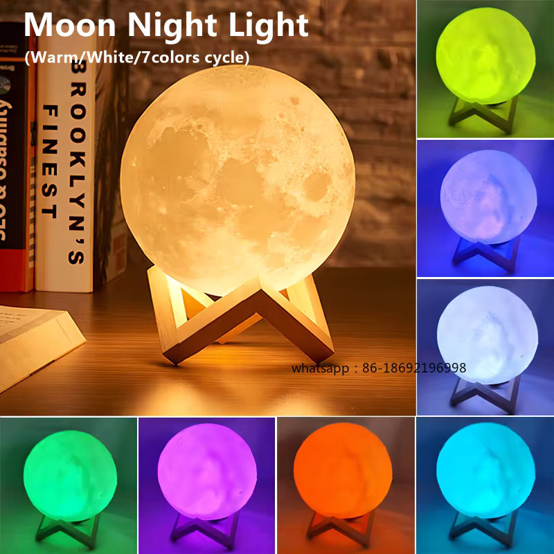 LED Mondlicht Buchlampe mit Galaxie-Effekt in Multicolour als Nachtlicht für Kinderzimmer und Schlafzimmer - Bild 2