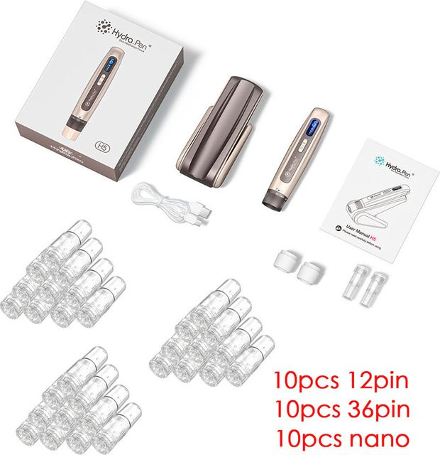 Dr. Pen H5 Hydra Pen Derma Microneedle Pen, 4-Pol EMS Mikrostrom-Mesotherapie, Unisex - Bild 1