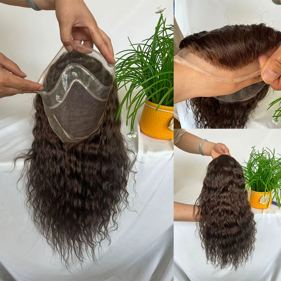 eseewigs Haarsystem für Herren, natürlich gewellt, 8 x 10 Zoll - Bild 4