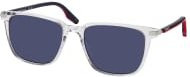 Converse CV 543S Sonnenbrille, Quadratisch, Vollrand, Kunststoff, Unisex, transparent, blue - Bild 1