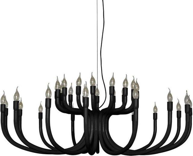 Karman Snoob Grande Pendelleuchte in Schwarz aus Aluminium und Metall mit E14 Fassung - Bild 1
