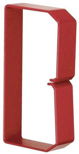 Hager Klammer HN751253 rot aus PC/ABS, 50 Stück, B: 12,5 cm, H: 7,5 cm - Bild 1