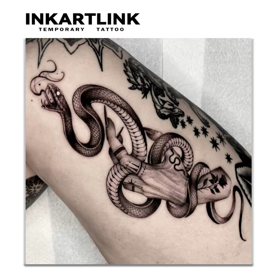 Schlangen-Tattoo-Aufkleber, wasserfest, semi-permanentes Tattoo - Bild 2