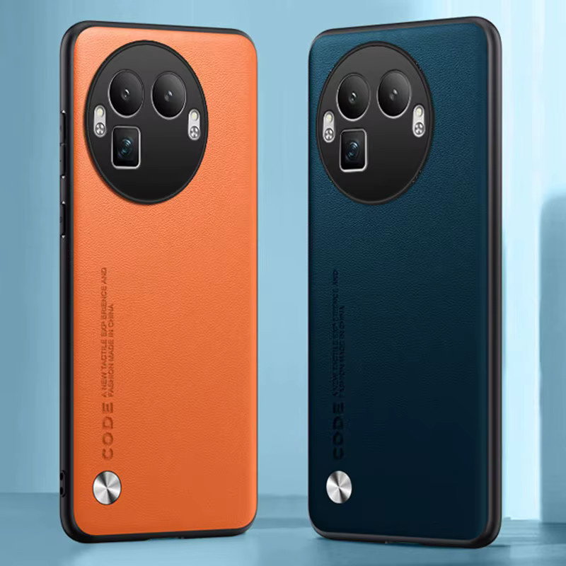 EUCAGR PU Leder Handyhülle für Realme GT8 Pro 5G und Realme GT8, Stoßfeste Silikon Schutzhülle, Blau - Bild 3