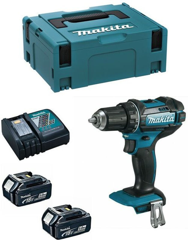 Makita LXT DDF482RTJ 18V Akku-Bohrschrauber Set mit 2x BL1850B Akkus - Bild 2