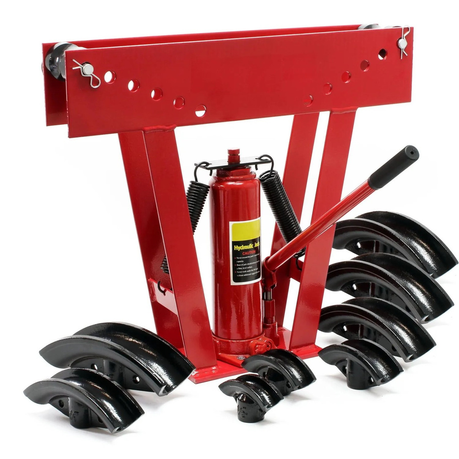Wiltec Hydraulische Rohrbiegemaschine 16T Rohrbiegegerät in Rot-Schwarz - Bild 2