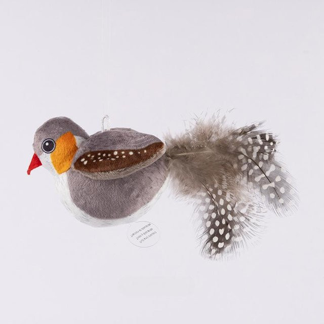 Simuliertes buntes zwitscherndes Vogel-Katzenspielzeug, Katzenangel - Bild 1