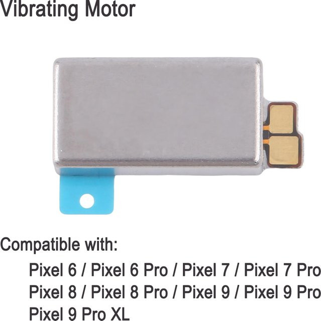 Ersatz-Vibrationsmotor für Google Pixel 6, 6 Pro, 7, 7 Pro, 8, 8 Pro, 9, 9 Pro und 9 Pro XL in Silber - Bild 1
