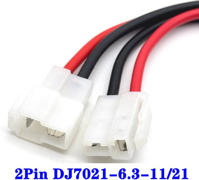 LAJQTAO Elektrische Fahrzeug Stecker Set mit 6,3mm Kabelschuhen Männlich und Weiblich in Weiß - Bild 1