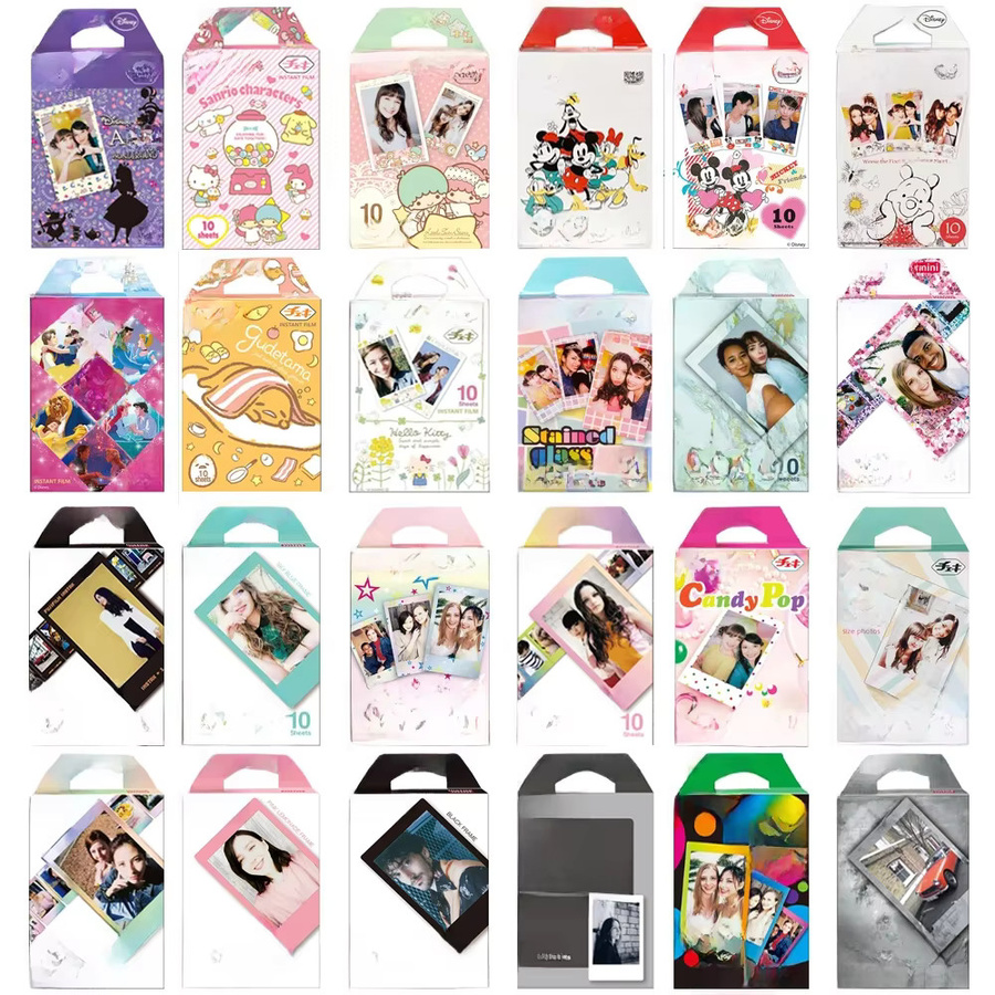 Fujifilm Instax Mini Fotopapier Multicolor, 10 Blatt für Instax Mini 13, 12, 11, 9, 99, LiPlay und EVO Kameras - Bild 1