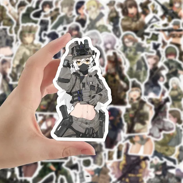 Camouflage Militär Aufkleber, Anime, ab 14 Jahren - Bild 1