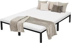 ML-Design Metallbett mit Lattenrost in Schwarz, modern und pulverbeschichtet, B/T/H: 160 x 200 cm - Bild 1