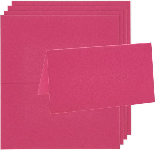 Rico Design Paper Poetry Luxury Tischkarten in Fuchsia - Bild 1