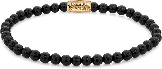 Rebel & Rose Armband, Edelstahl, Schwarz, Damen - Bild 1