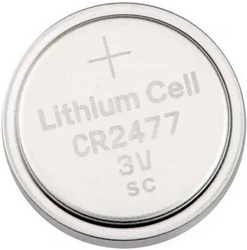 Akyga Knopfzelle CR2477 3V 1000 mAh Li-MnO2 in Silber - Bild 1