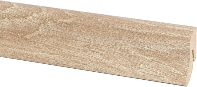 OBI Sockelleiste Eiche braun aus MDF/HDF mit Clip, Höhe: 4 cm, Tiefe: 2 cm, Länge: 260 cm - Bild 1
