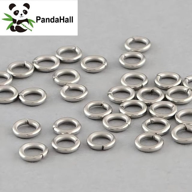 PandaHall Biegeringe, Edelstahl, Oval, Unisex - Bild 1