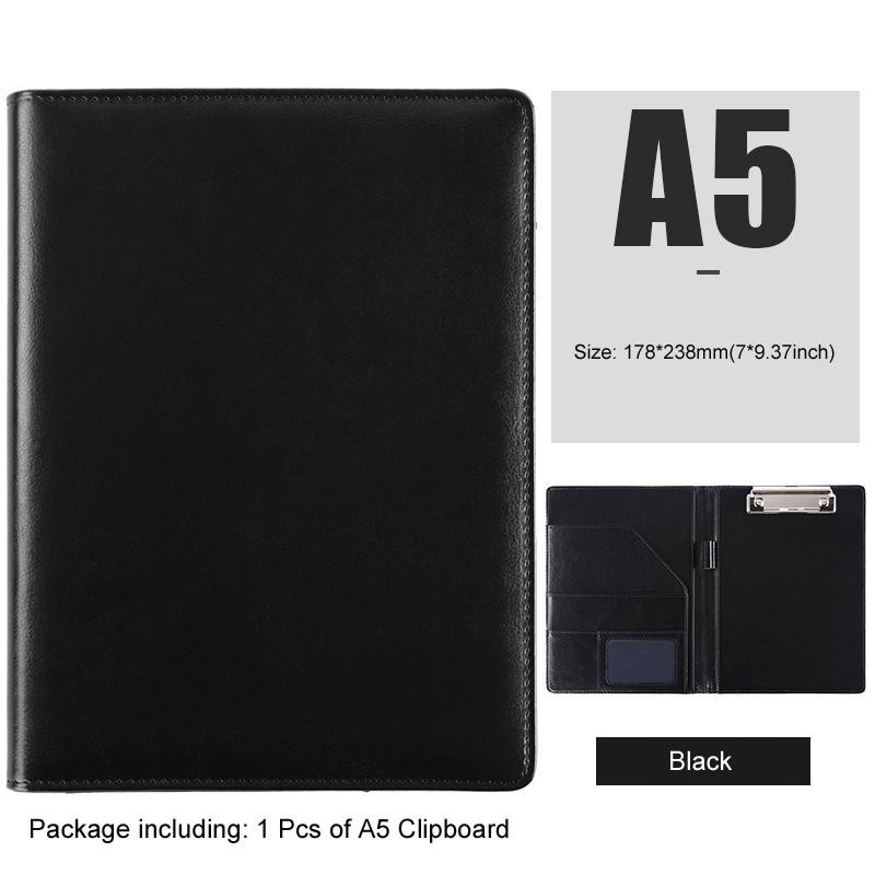 Yiran Furniture Leder-Schreibmappe A5 Portfolio aus PU-Leder in Blau, Braun oder Schwarz - Bild 7