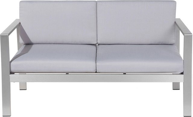 Beliani Gartenbank in Grau im Industrial Design, B/T/H: 142 x 70 x 80 cm - Bild 1