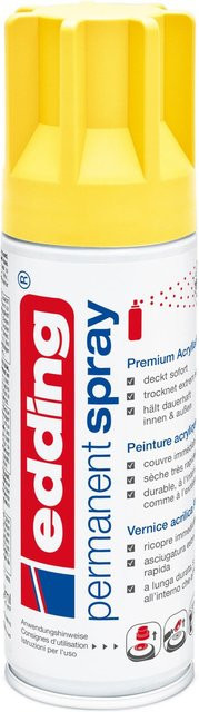 Edding 5200 Permanentspray Premium-Acryllack in Verkehrsgelb, seidenmatt, 200 ml - Bild 1