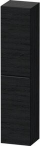 Duravit Hochschrank D-Neo Wandhängend, 1 Tür mit 5 Regalböden, Schwarz/Weiß, B: 40 cm, T: 36 cm, H: 176 cm - Bild 1