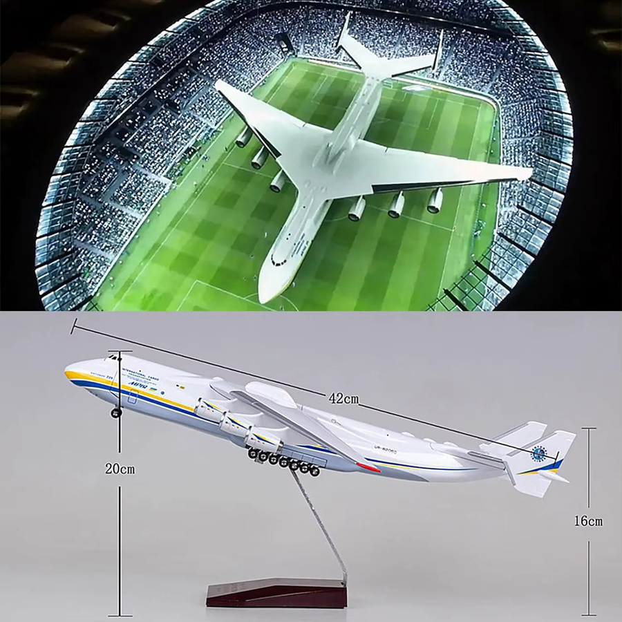 ZOCO AN225-Modellflugzeug, Kunstharz-Flugzeugmodell, Maßstab 1:200, zu öffnende Kabine - Bild 2
