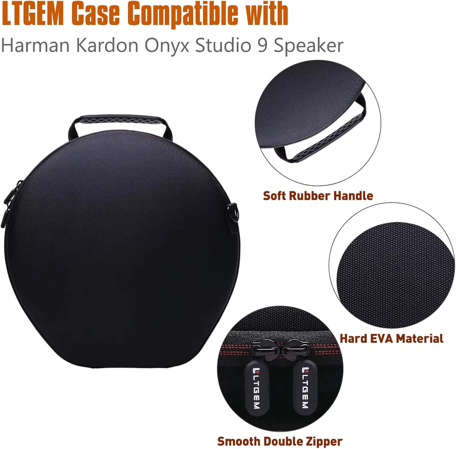 LTGEM Schutzhülle kompatibel mit Harman Kardon Onyx Studio 9 Lautsprecher, Schwarz - Bild 3