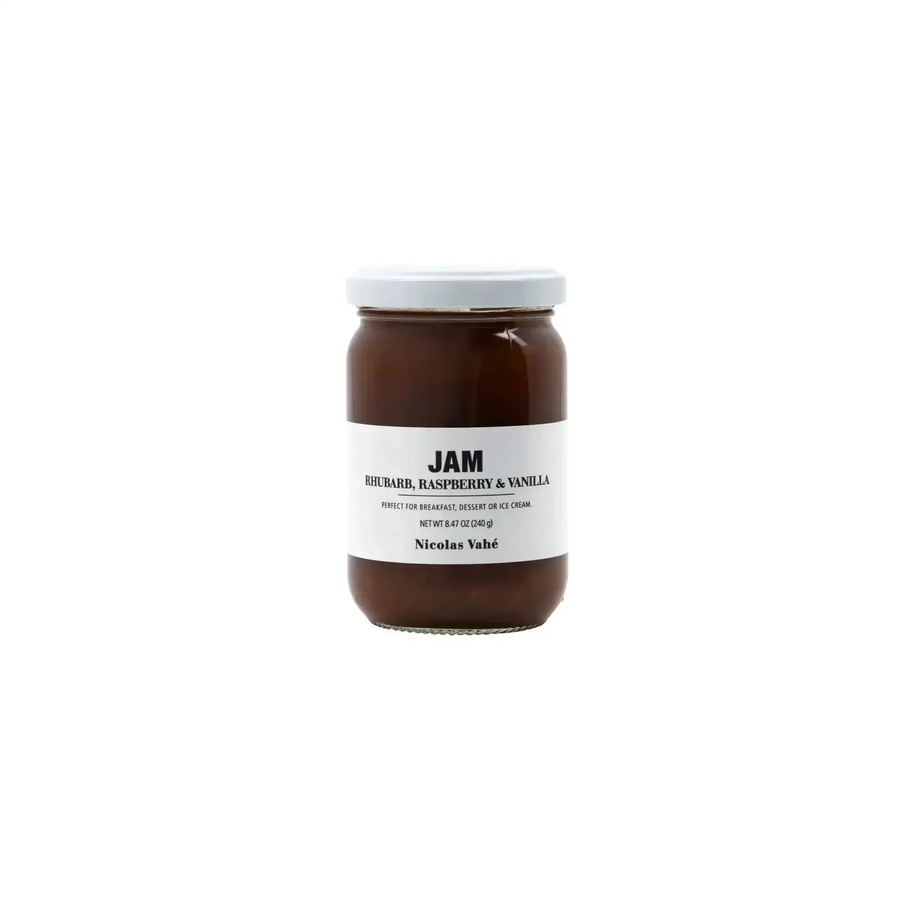 Nicolas Vahe Marmelade Rhabarber Himbeere Vanille 240 g - Bild 1