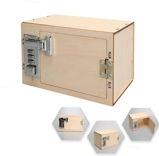 Chriyungel DIY Holz Passwort Box, Wissenschaft, Lernspielzeug - Bild 1