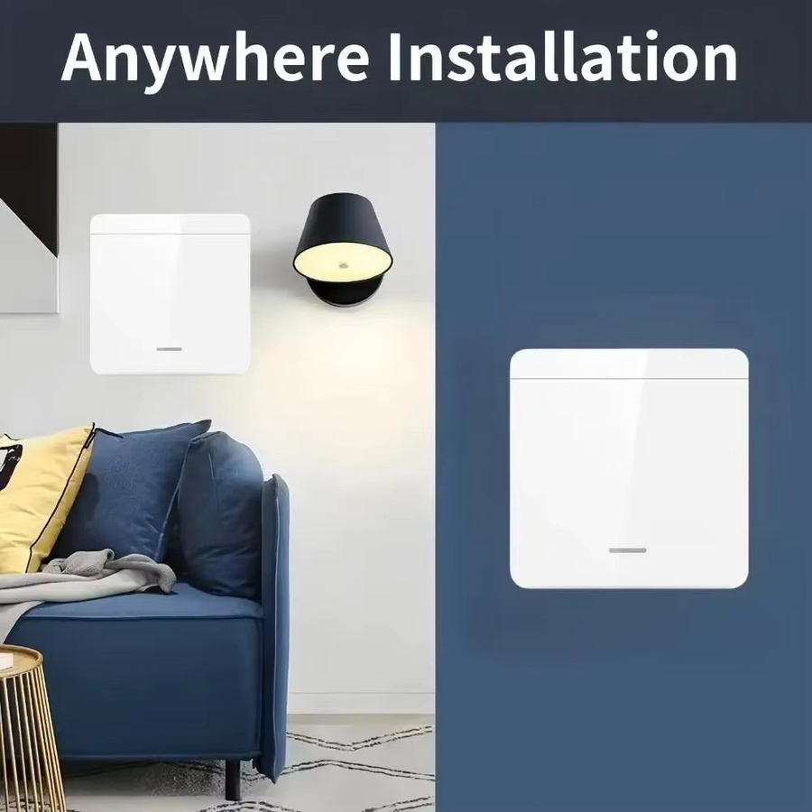 kebidumei Kabelloser Steckdosenschalter mit Wandschalter Set, 433MHz, EU FR Stecker, 230V, 16A, Farbe: Weiß - Bild 3