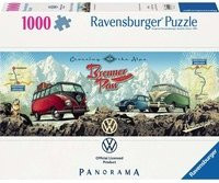 Ravensburger Puzzle Panorama Mit dem Bulli über den Brenner 1000 Teile Retro Alpenkulisse Volkswagen - Bild 1