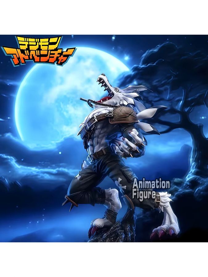 Bandai Digimon Adventure Garurumon Actionfigur aus PVC in Weiß, Höhe: 20 cm - Bild 6