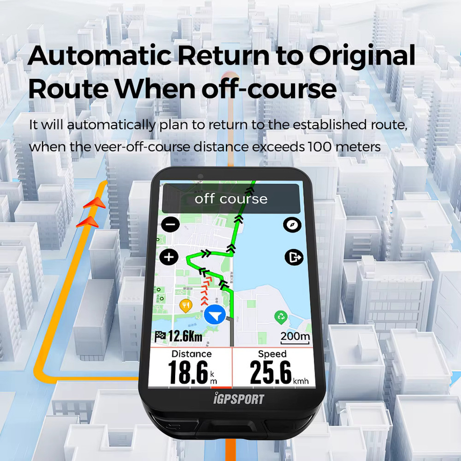 iGPSPORT iGS800 GPS Fahrradcomputer mit Touchscreen und Kartennavigation in Schwarz - Bild 4