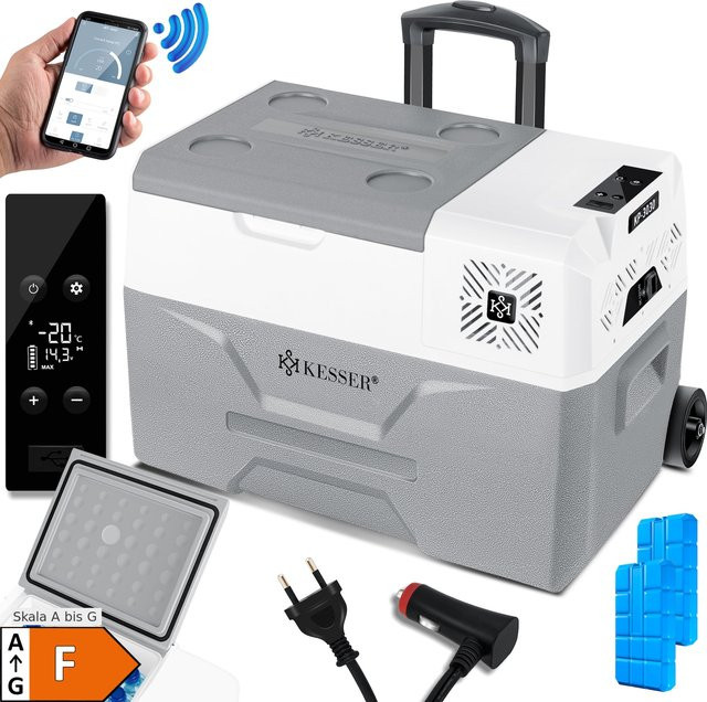 KESSER Kompressor Kühlbox und Gefrierbox mit APP-Steuerung in Grau - Bild 1