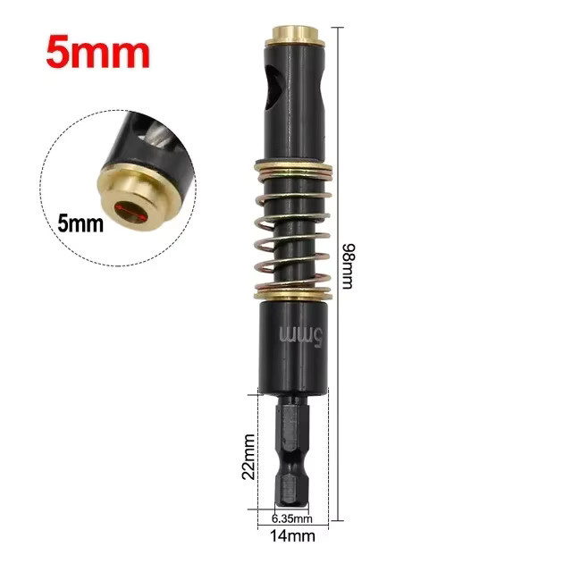 HSS Selbstzentrierender Scharnierbohrer mit Sechskantschaft für Holzbearbeitung und Schranktüren, 5 mm und 6,35 mm - Bild 3